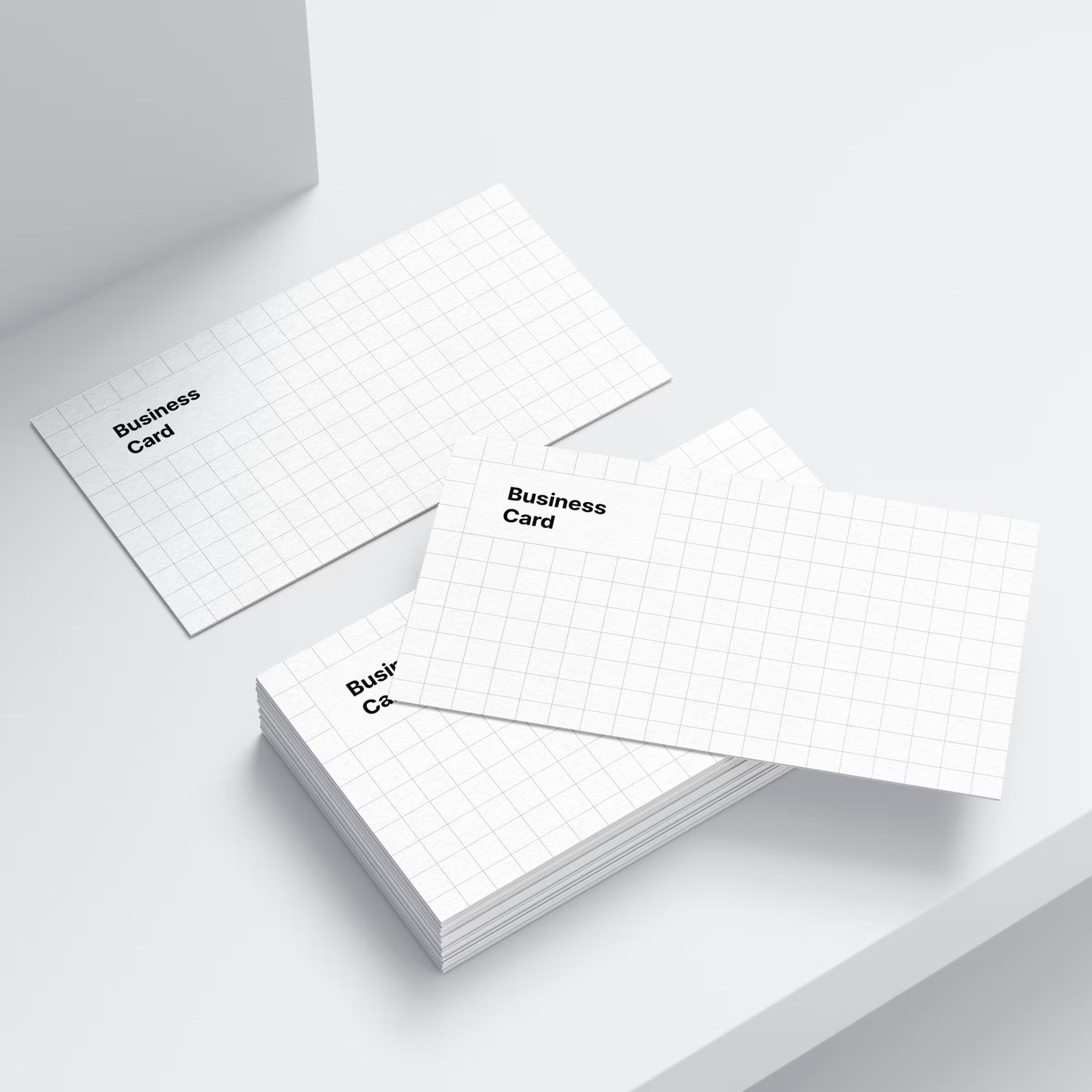 Free Realistic Customizable Business Card Mockup