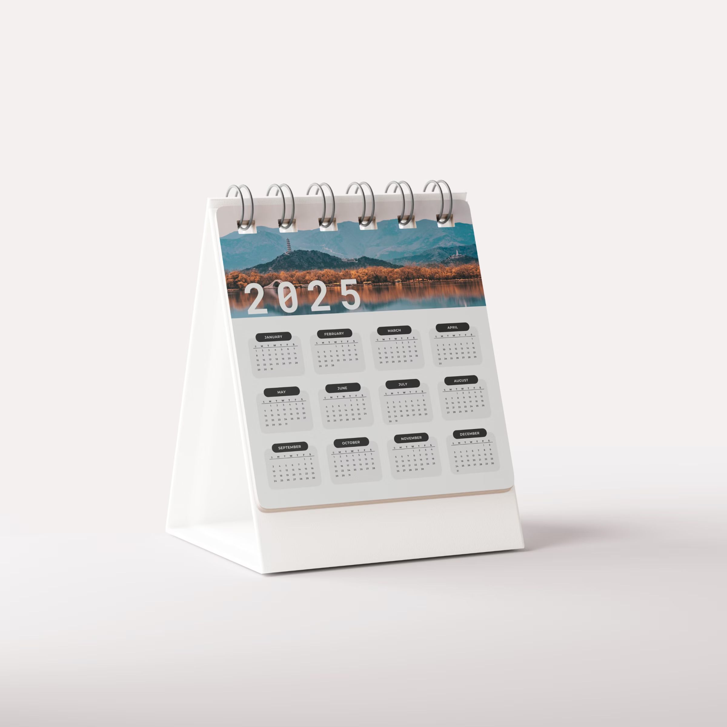Desk Calendar Mockup
