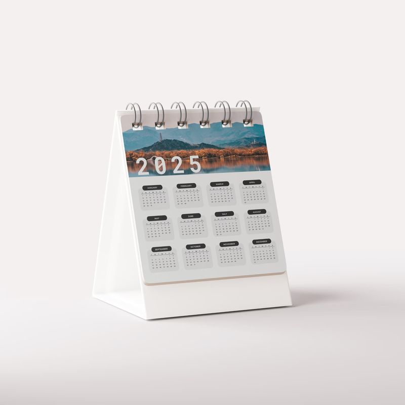 Desk Calendar Mockup