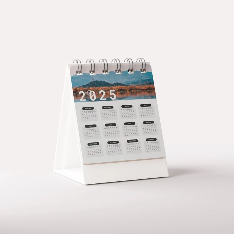 Desk Calendar Mockup