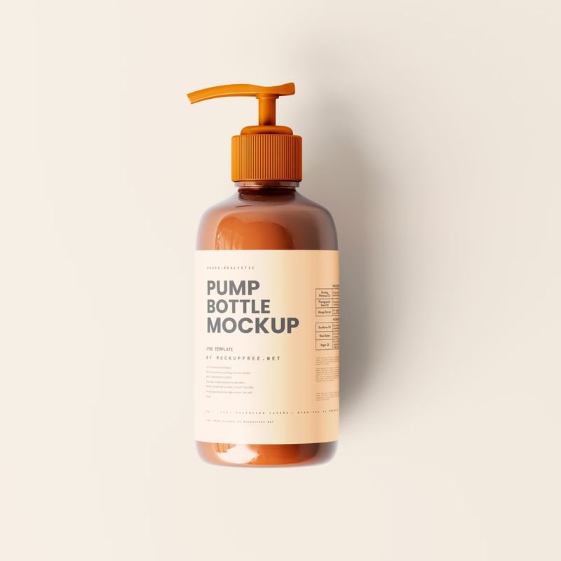 Simple Pump Dispenser Mockup Scenes 3