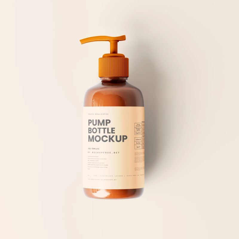 Simple Pump Dispenser Mockup Scenes 3