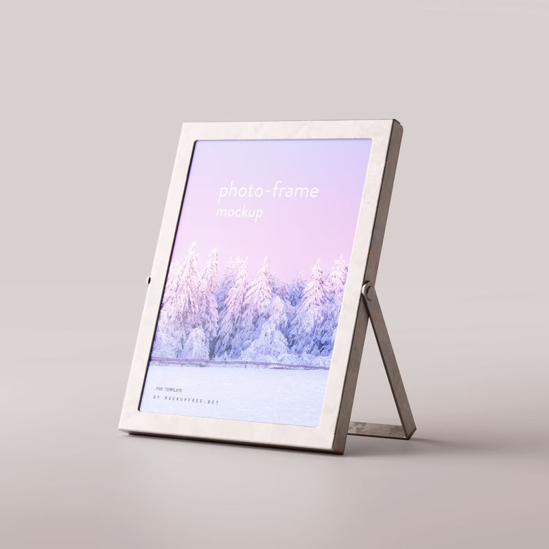 Metal Photo Frame Mockup