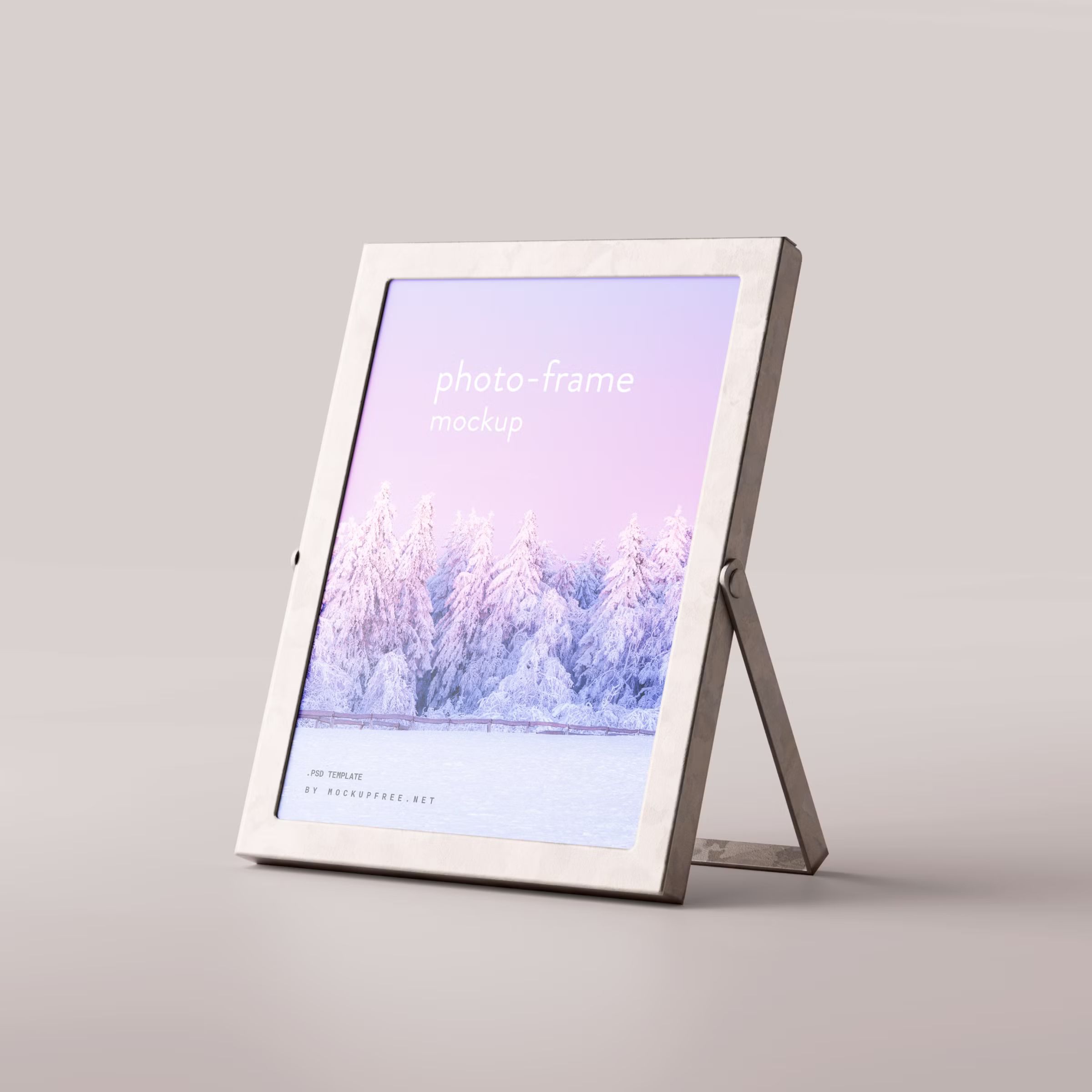 Metal Photo Frame Mockup