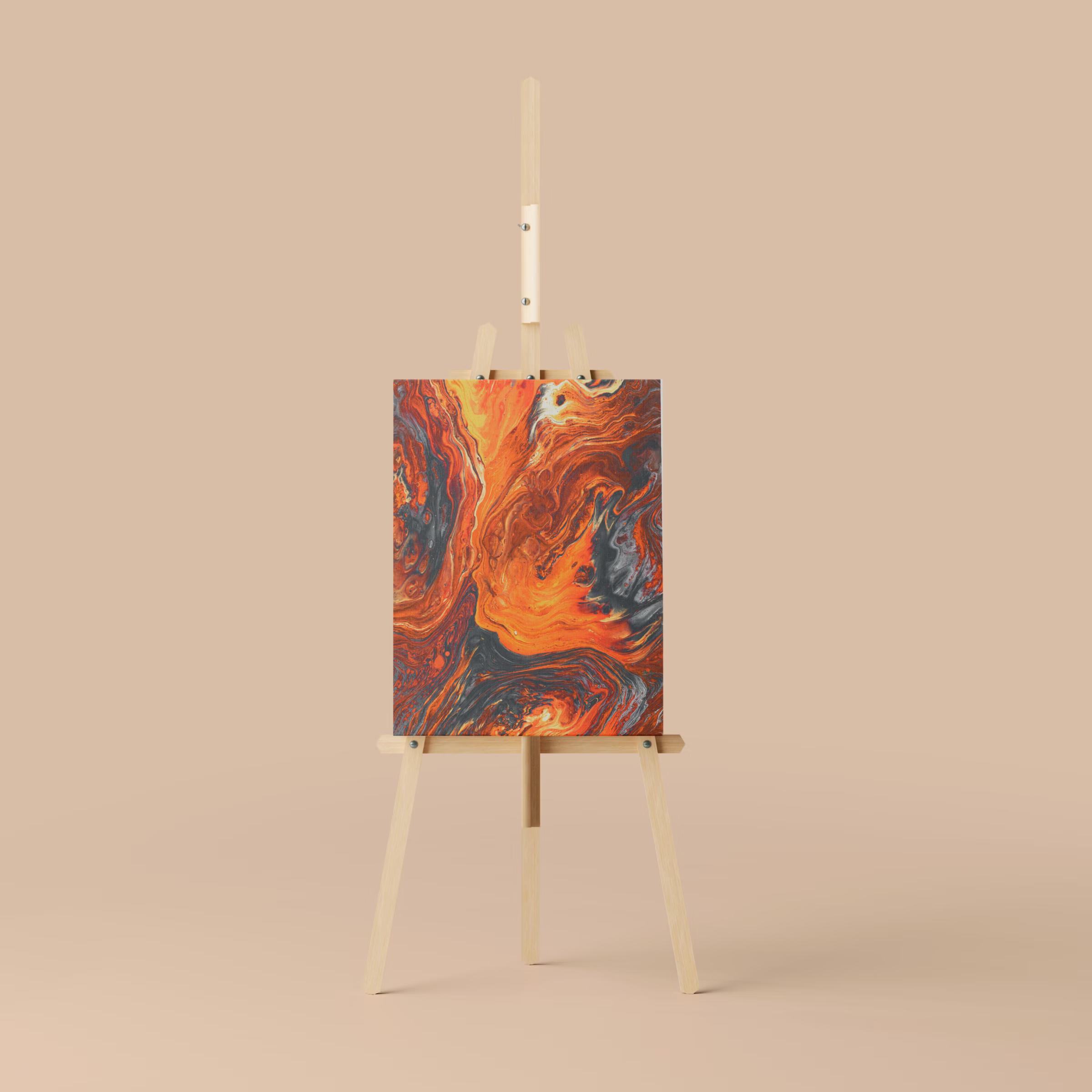 Easel and Canvas Mockup 2