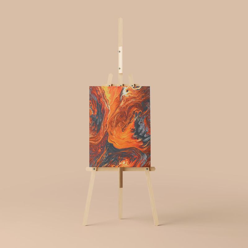 Easel and Canvas Mockup 2