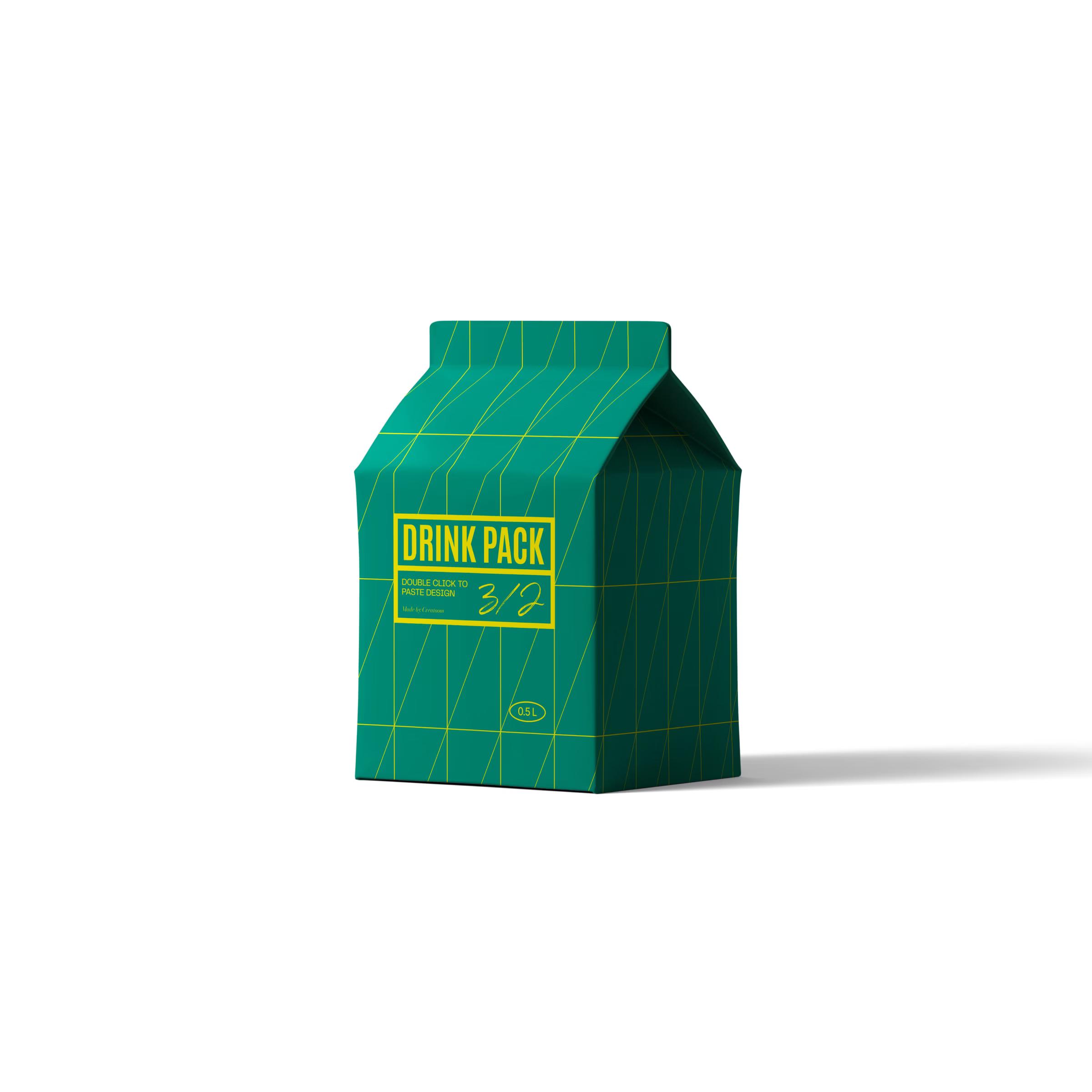 Free Drink Pack Mockup V11 Front View