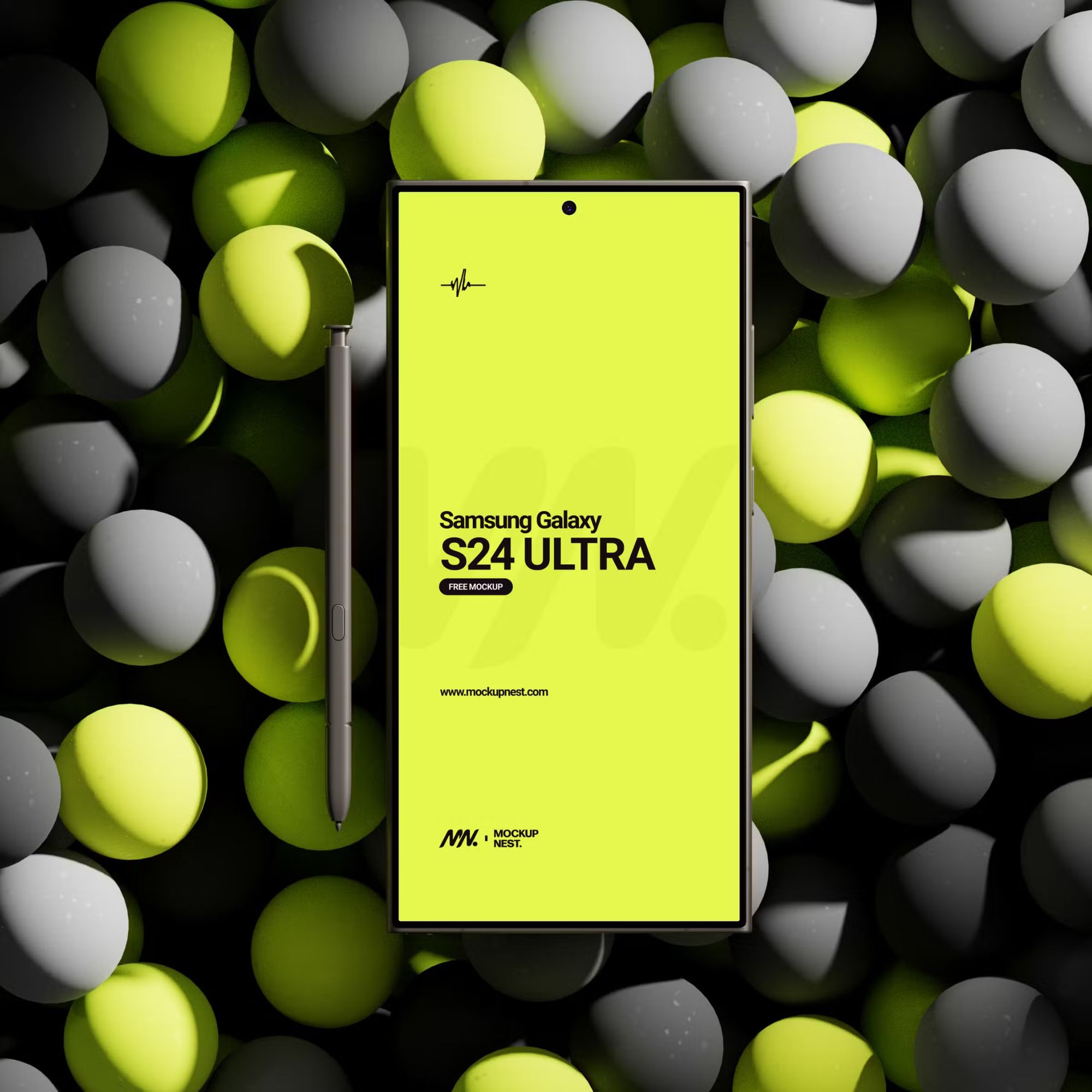 Free Samsung Galaxy S24 Ultra Mockup 2