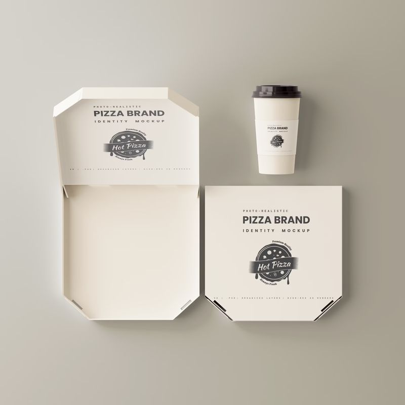Pizza Branding Mockup Set 2