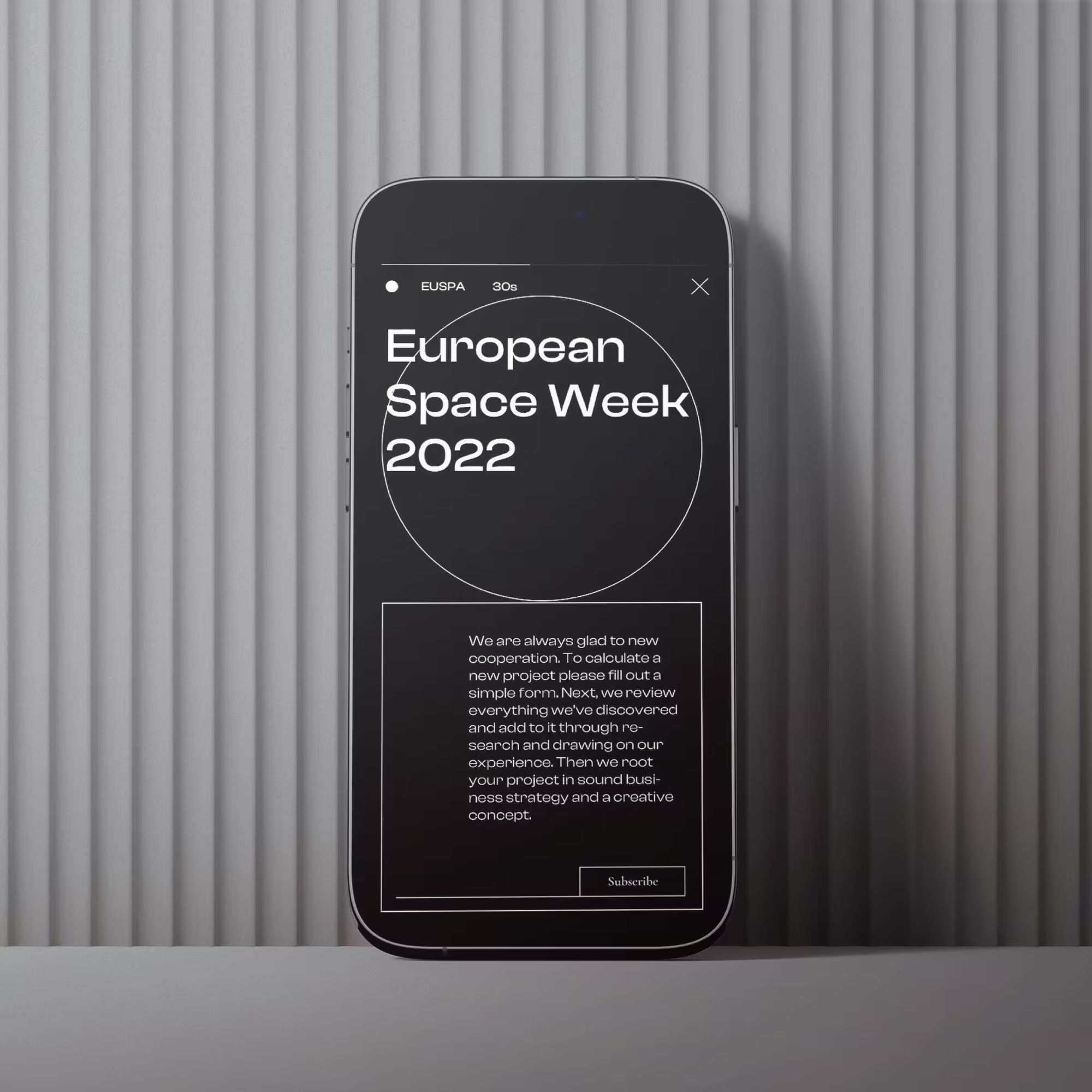 Free Iphone 14 Pro Mockup Against The Wall Front View