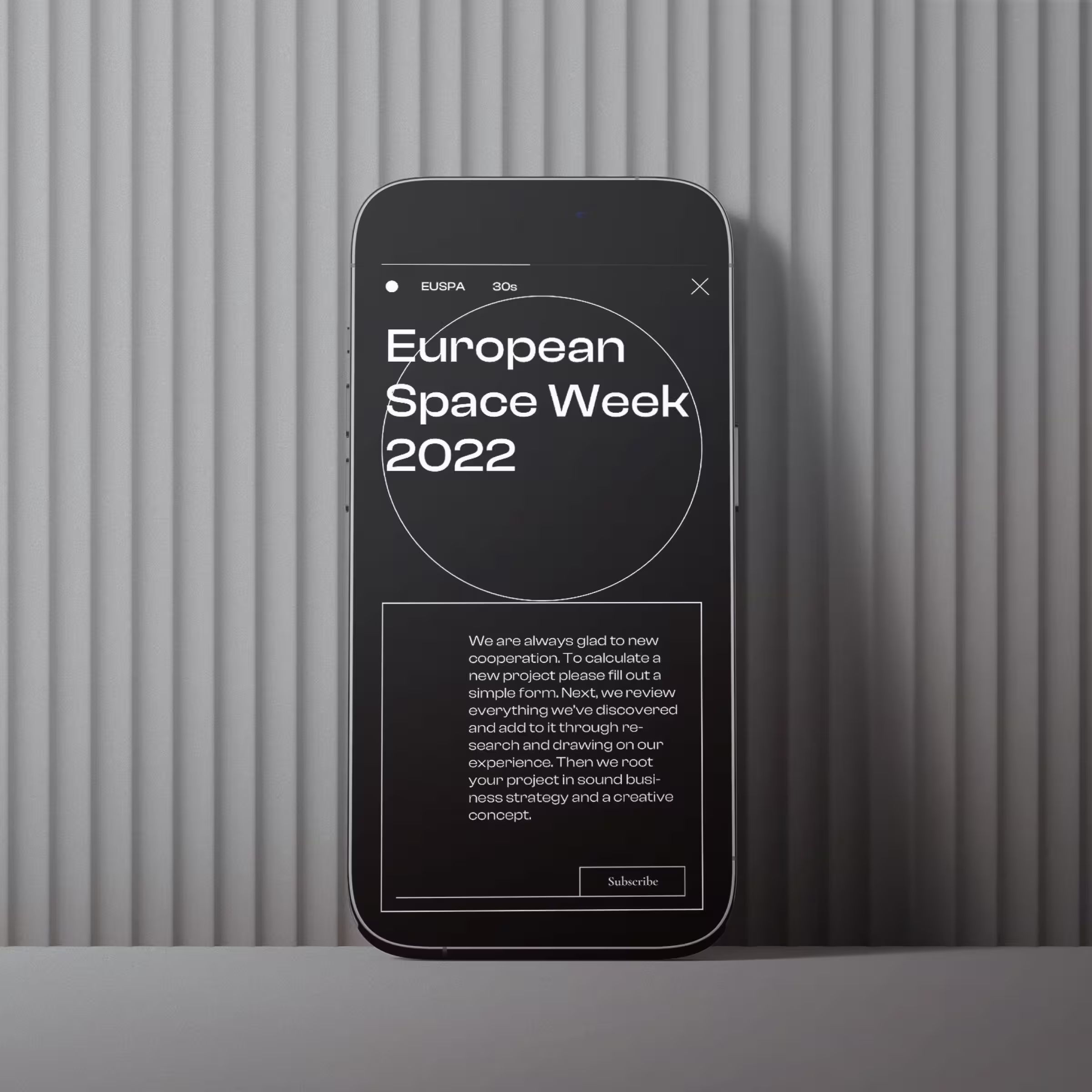 Free Iphone 14 Pro Mockup Against The Wall Front View