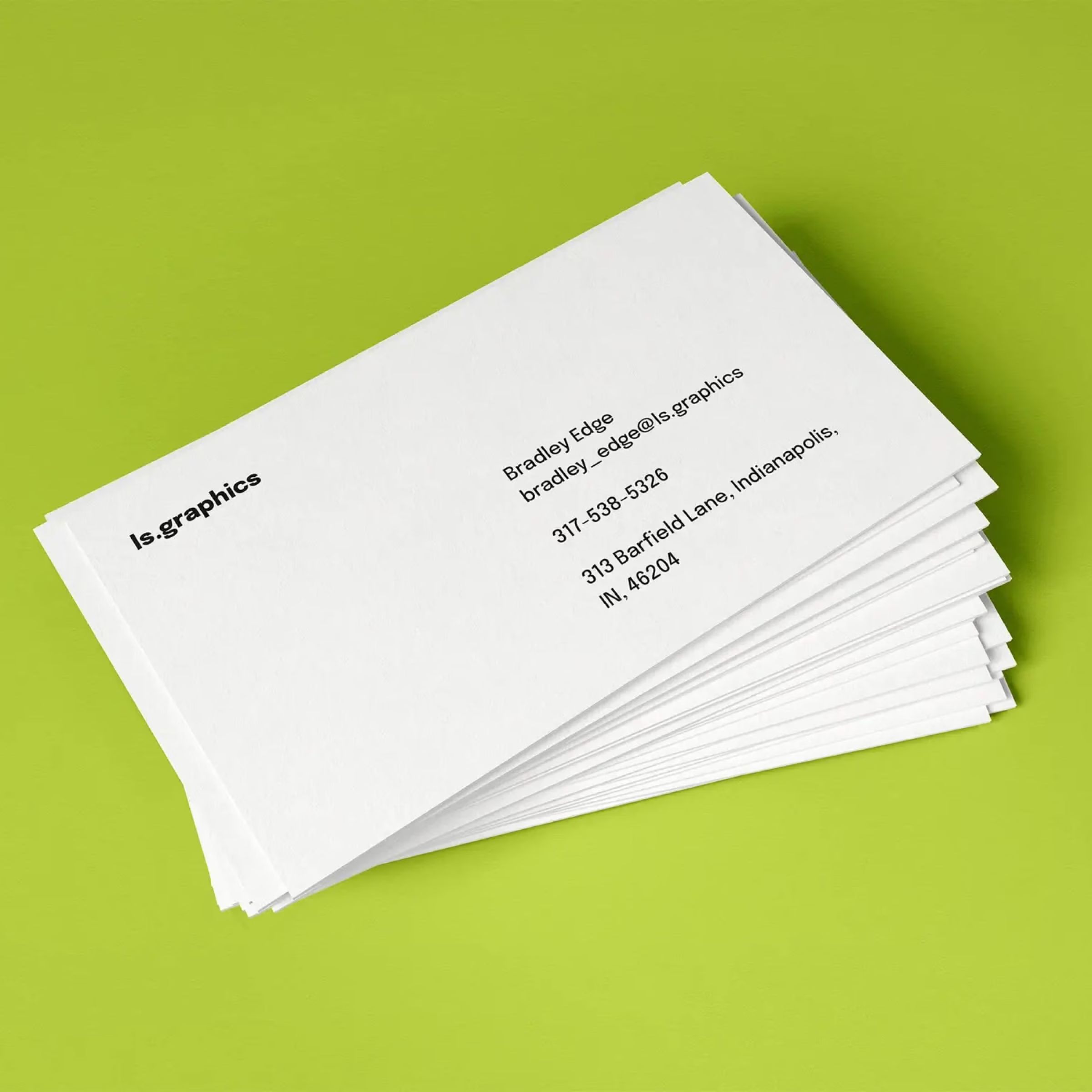 Free Isolated Business Card Mockup