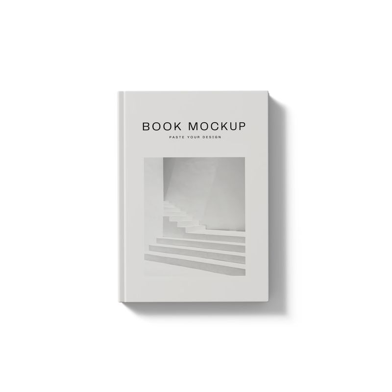 Free Book Mockup V3 Top View