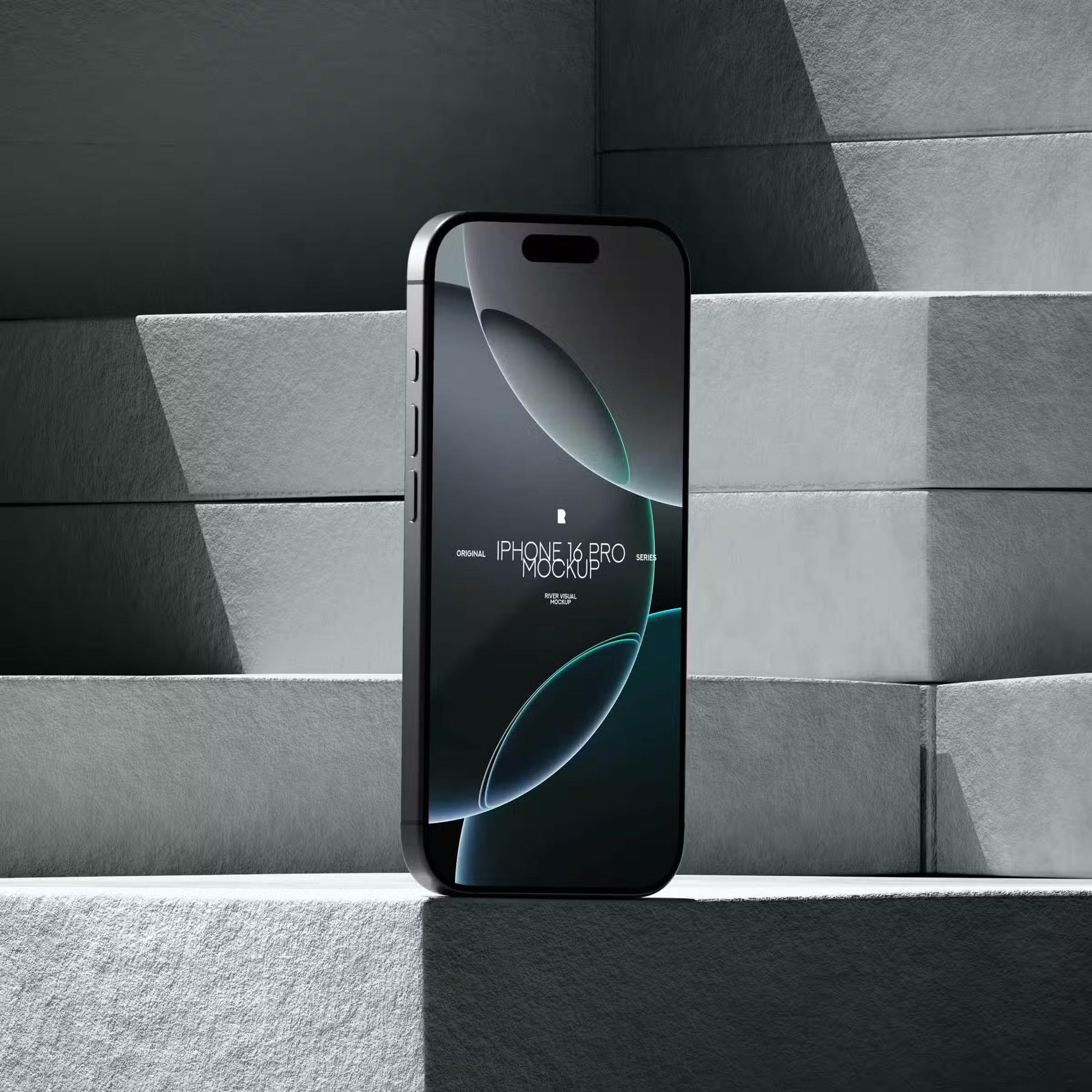 iPhone 16 Pro - Slab Series Free Mockup