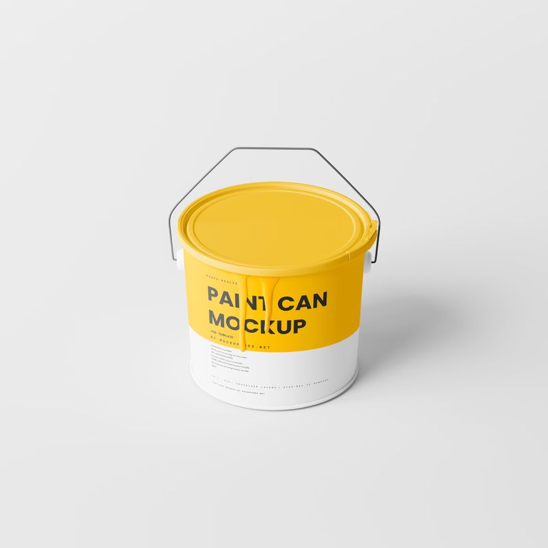 Paint Bucket Mockups with Paint Dripping 2