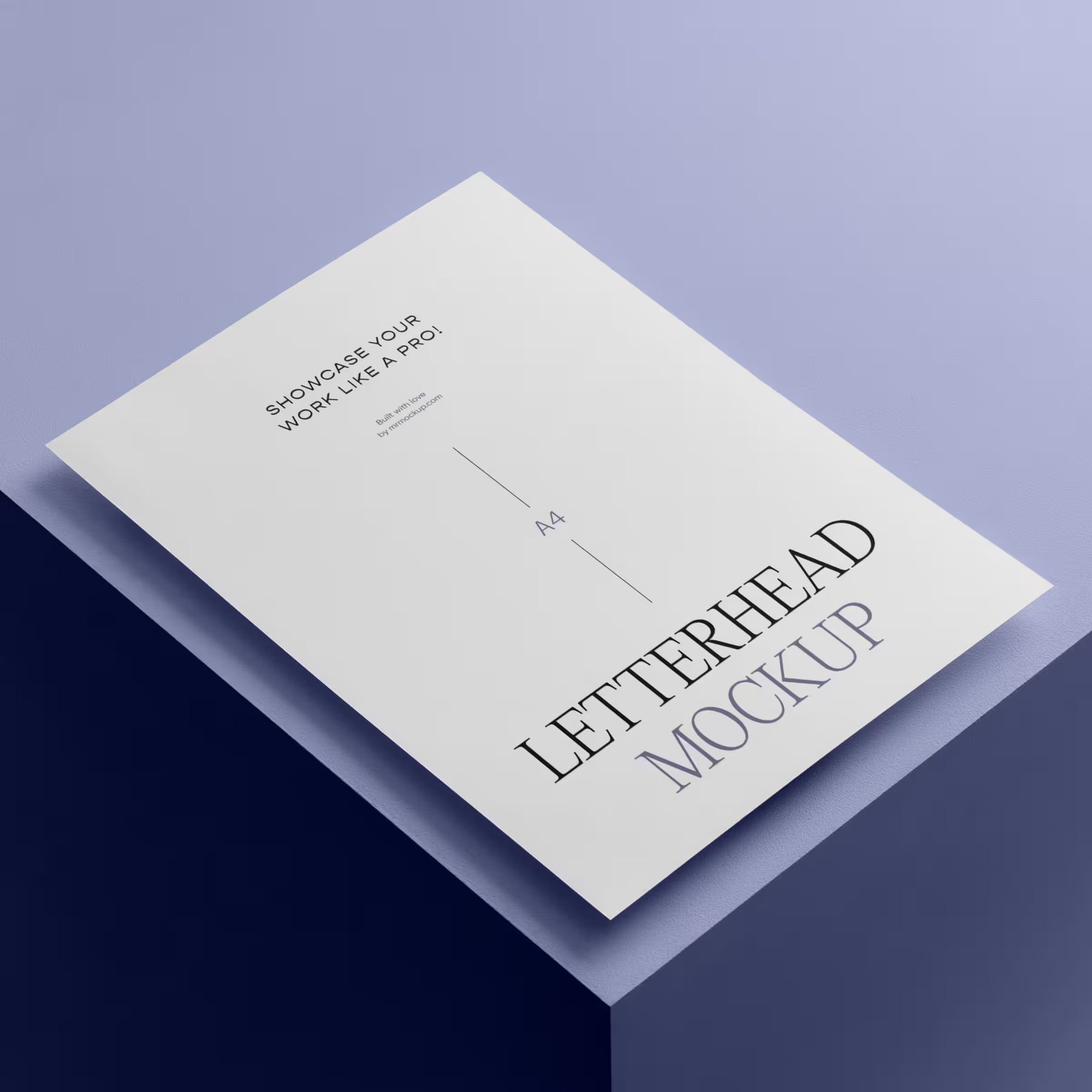 Free A4 Letterhead Mockup