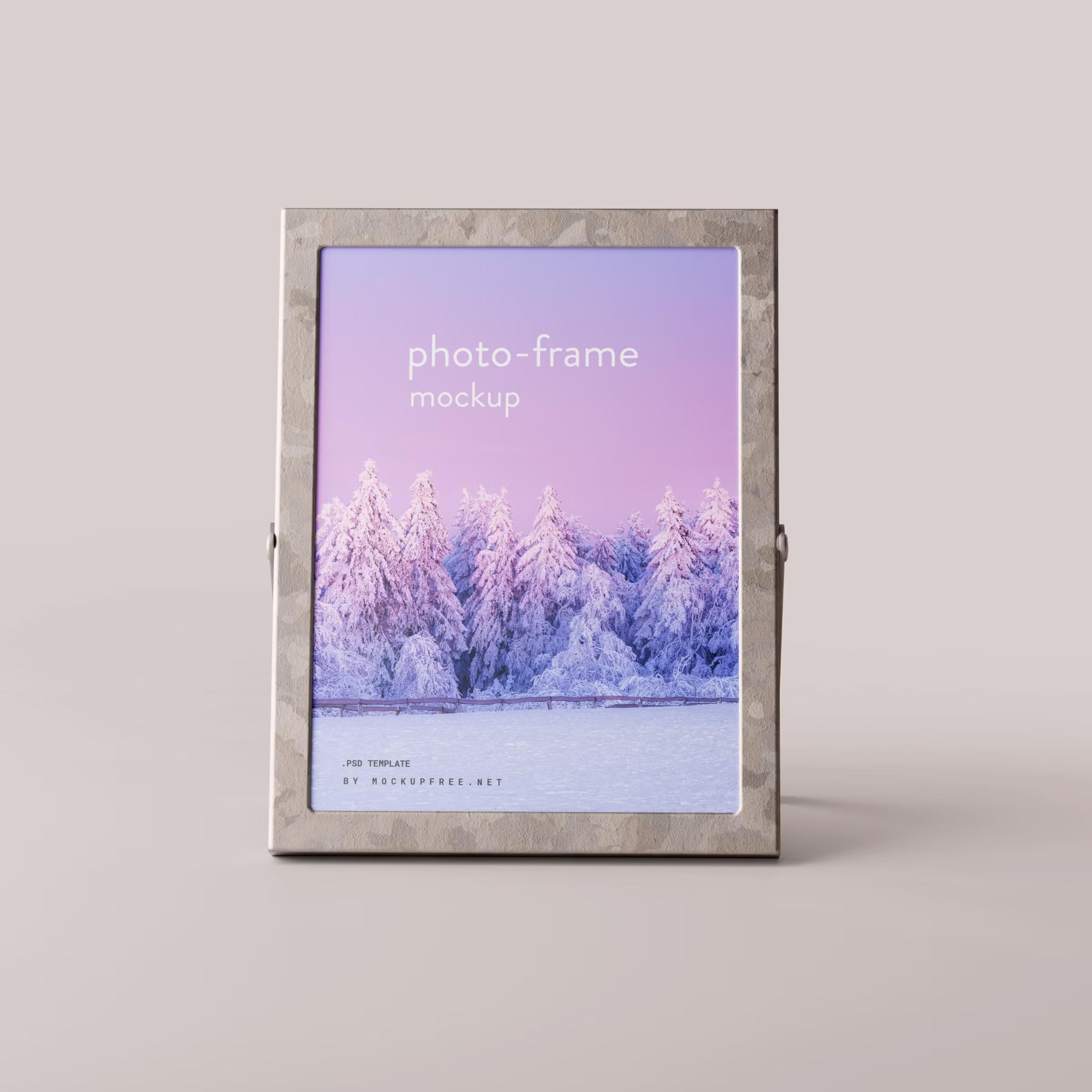 Metal Photo Frame Mockup 3