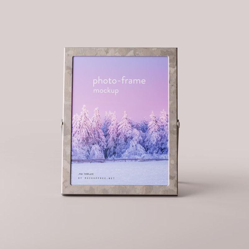 Metal Photo Frame Mockup 3