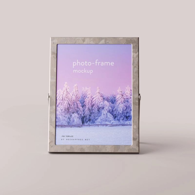 Metal Photo Frame Mockup 3