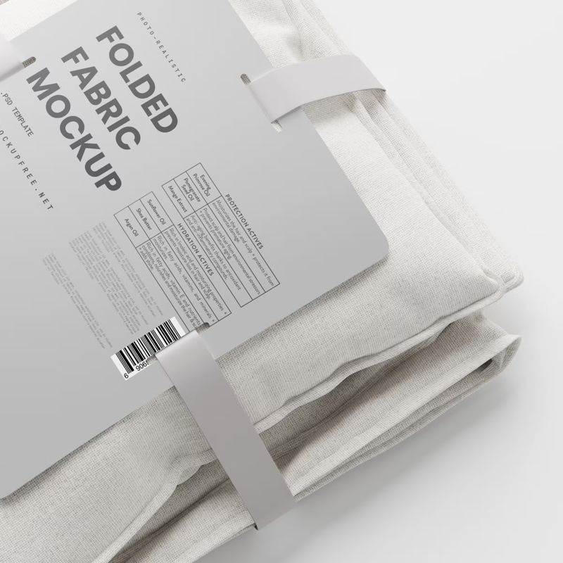 Folded Fabric Mockup 3