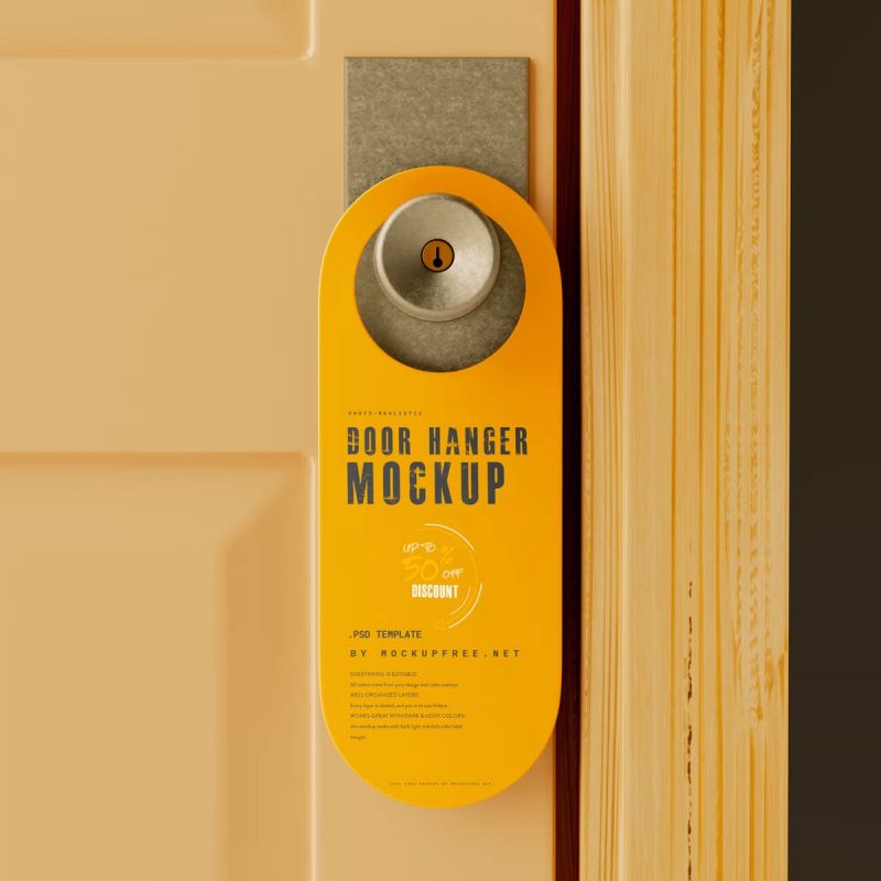 Door Hanger Mockup 1