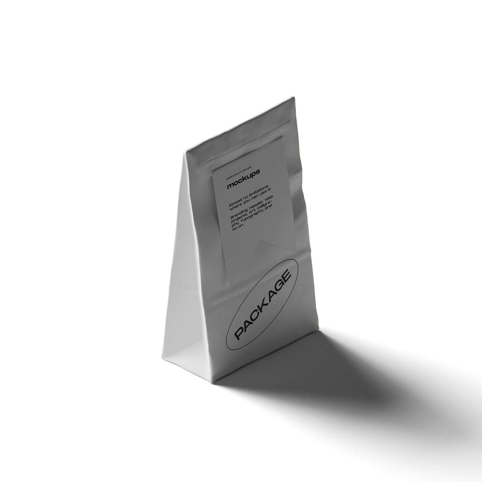 Free Paper Bag Mockup V2 Isometric