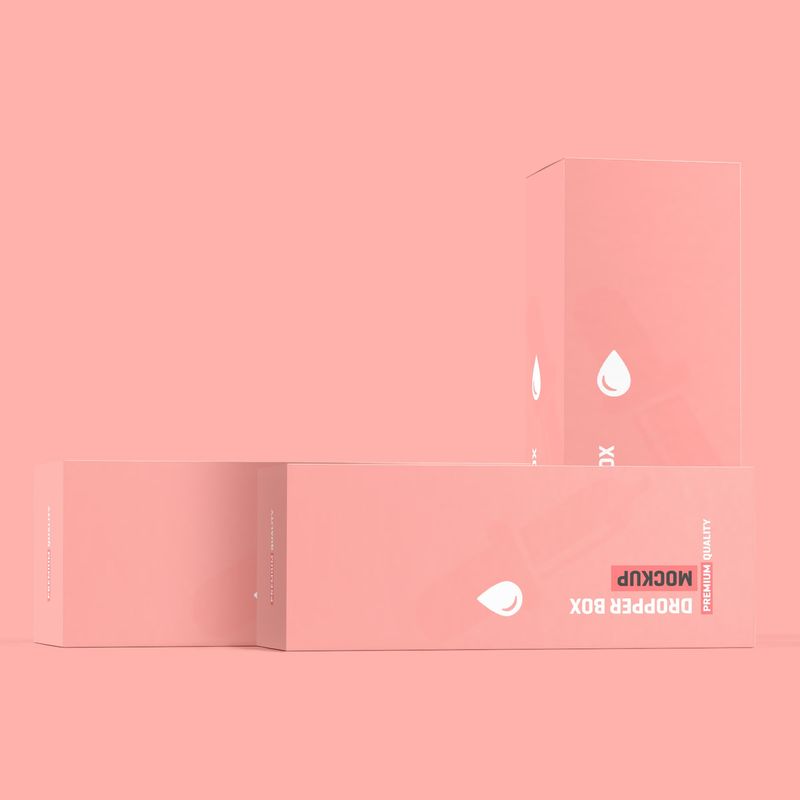 Dropper Bottle Packaging Mockup 2