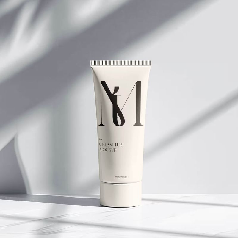 Free Stylish Cream Tube Mockup