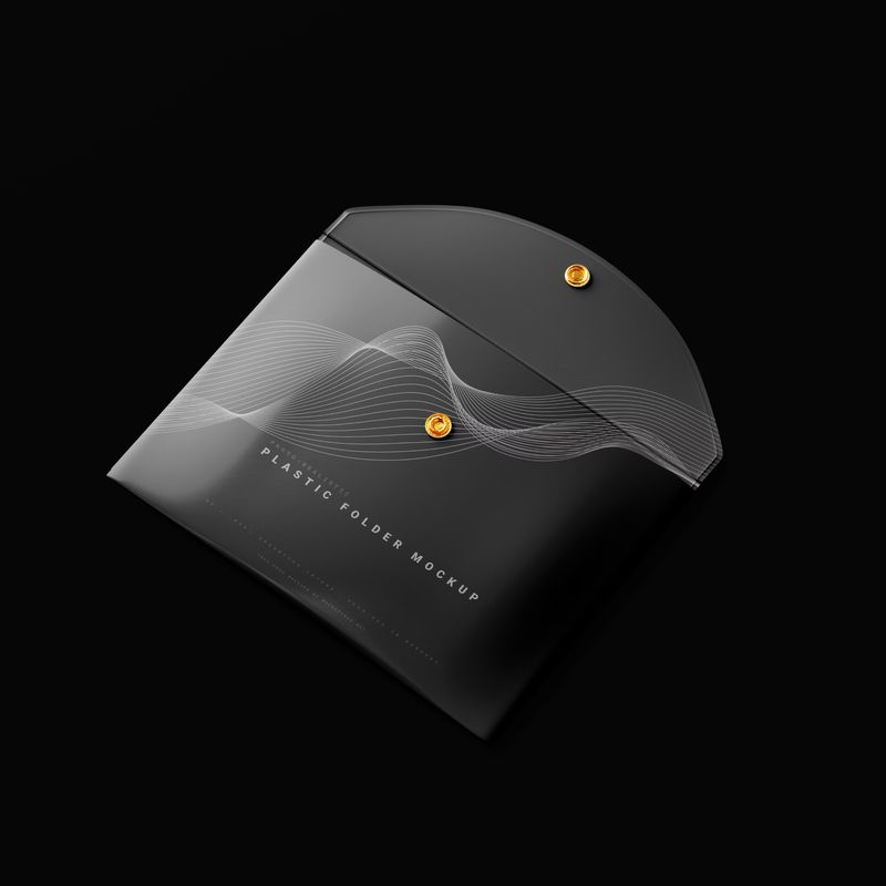 Plastic Folder Mockup 4