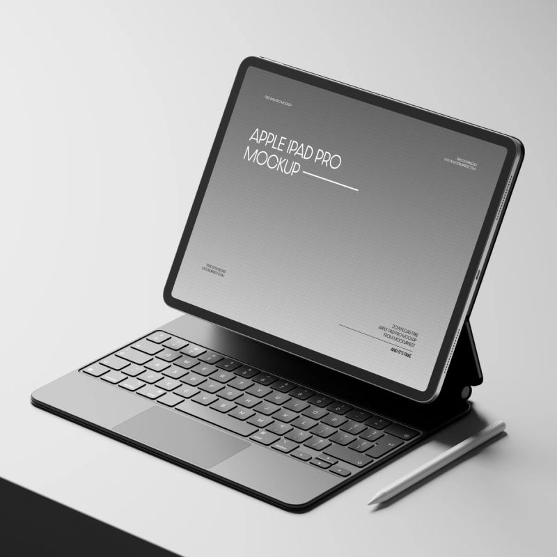 Free iPad Pro With Magic Keyboard Mockup
