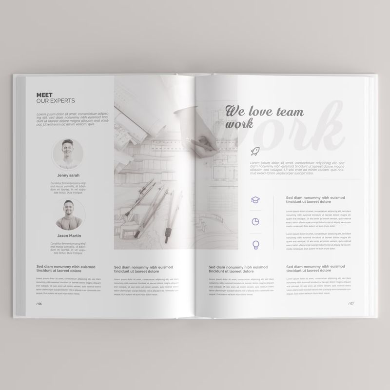 Free Portrait Book Mockup / Hardcover