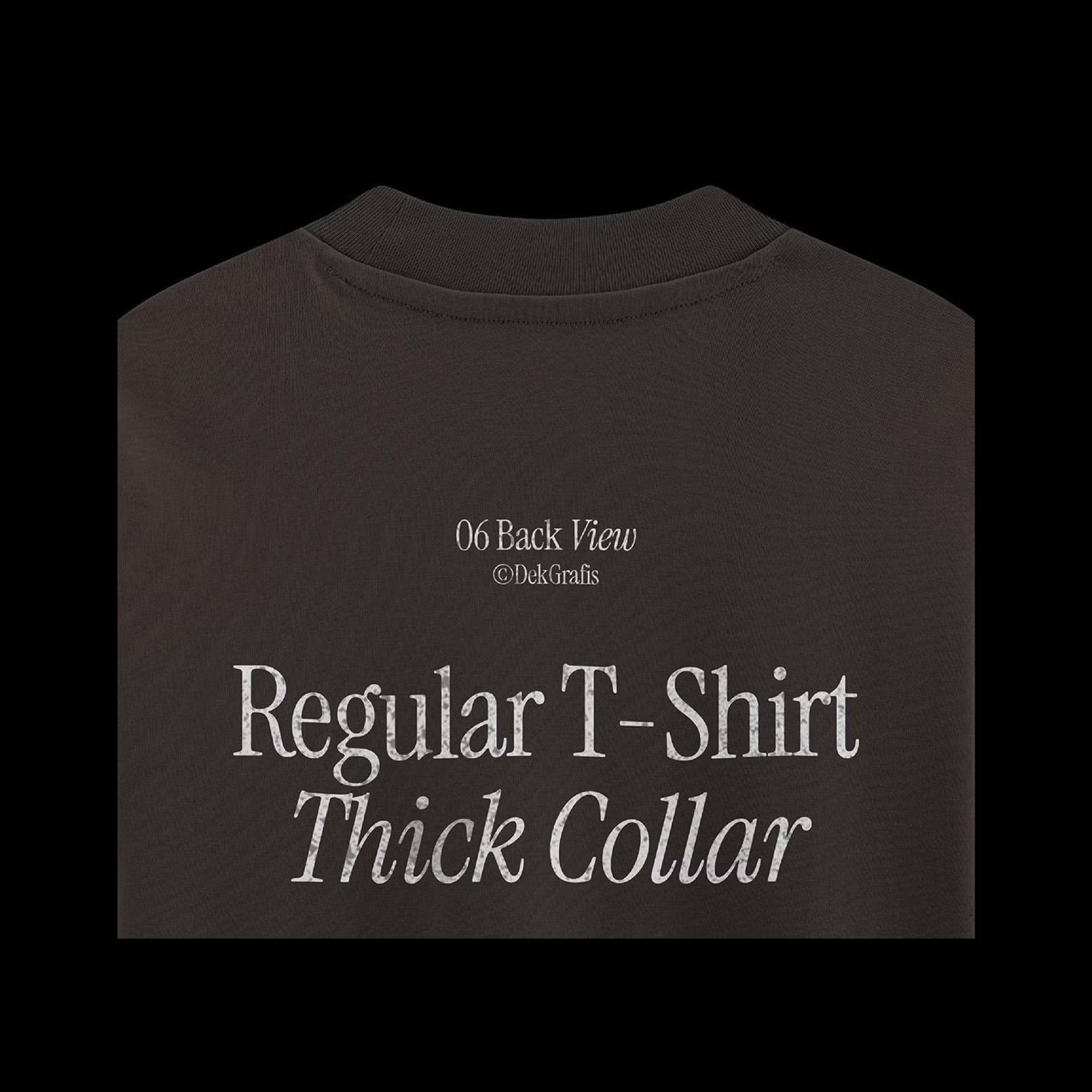 T-Shirt Collar Closeup Mockup — Back View