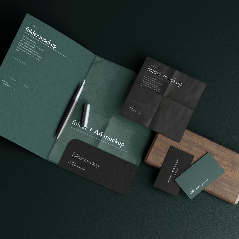 A4 size folder mock up 3