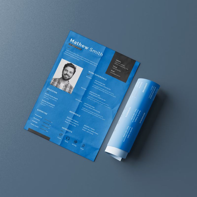 A4 Resume Mockup 4