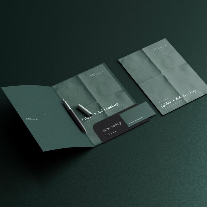 A4 size folder mock up 5