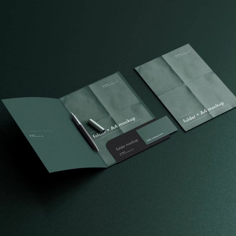 A4 size folder mock up 5