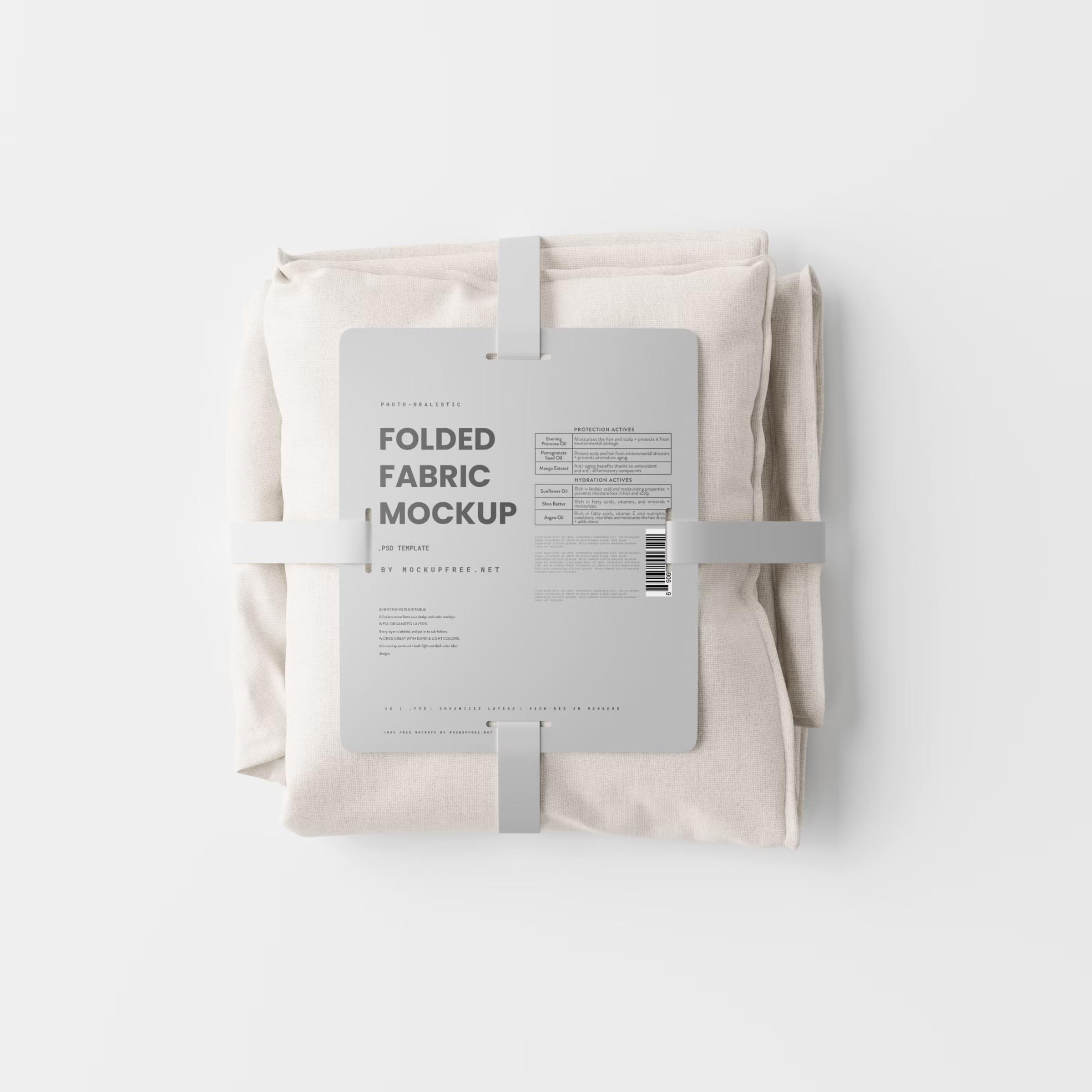 Folded Fabric Mockup 2