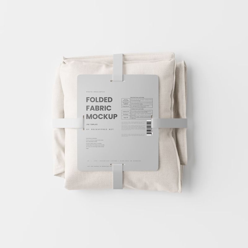 Folded Fabric Mockup 2