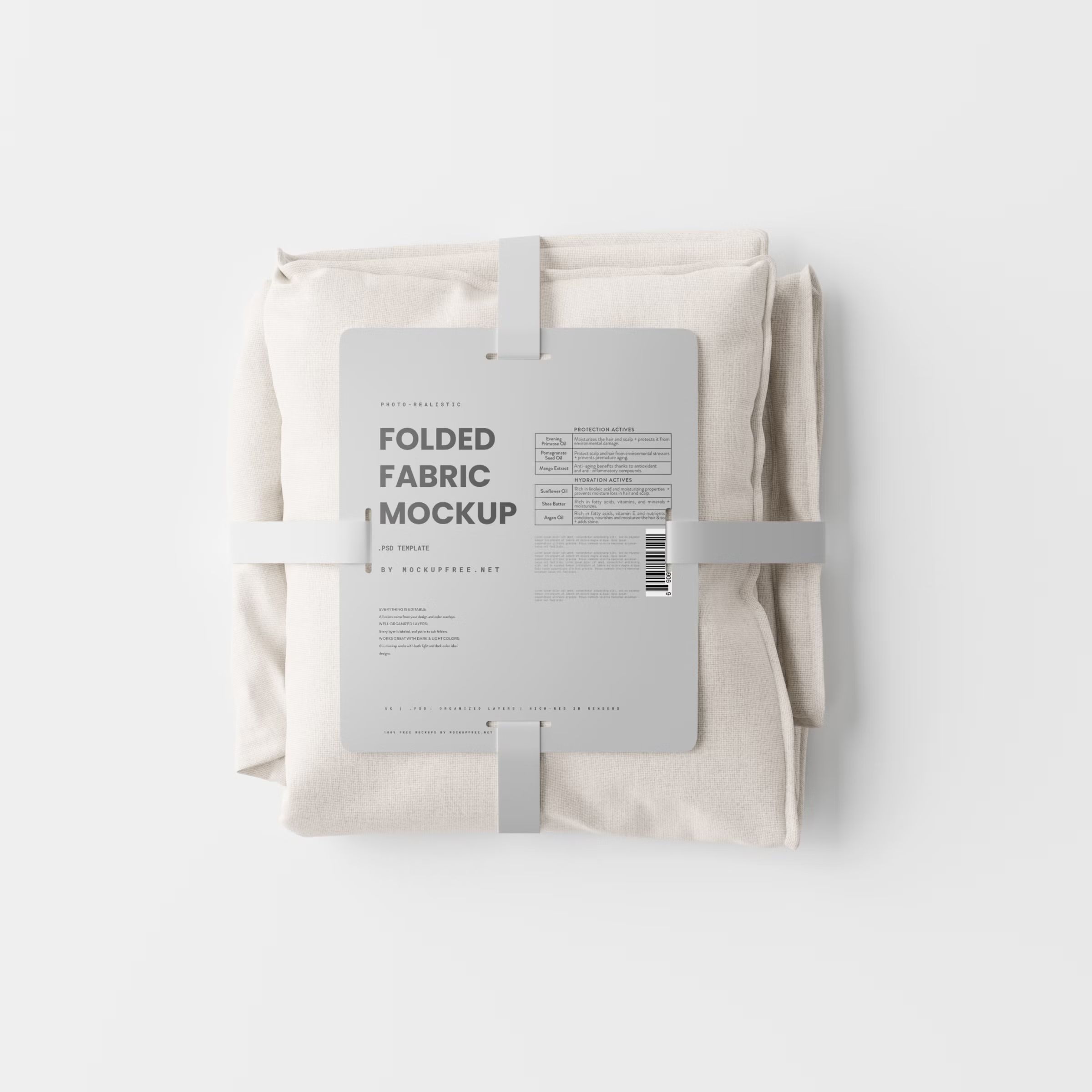 Folded Fabric Mockup 2