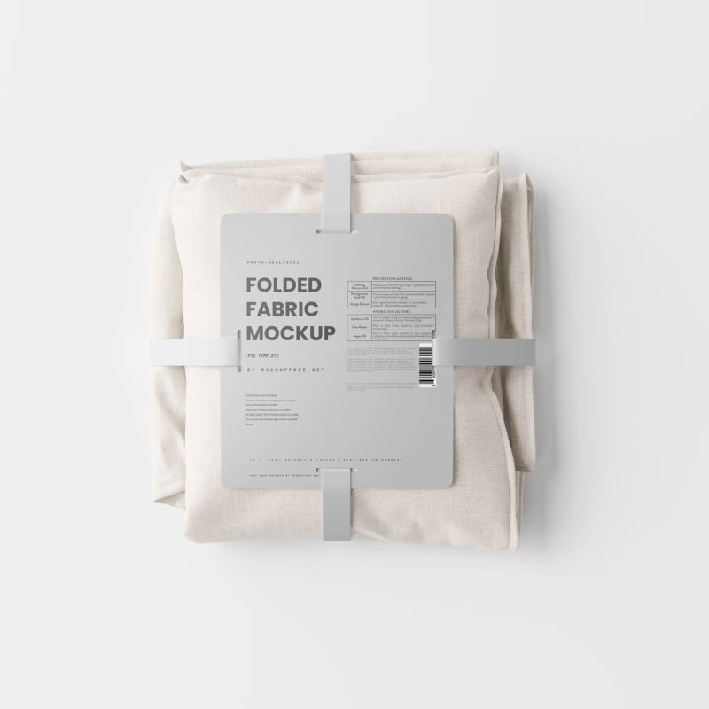 Folded Fabric Mockup 2