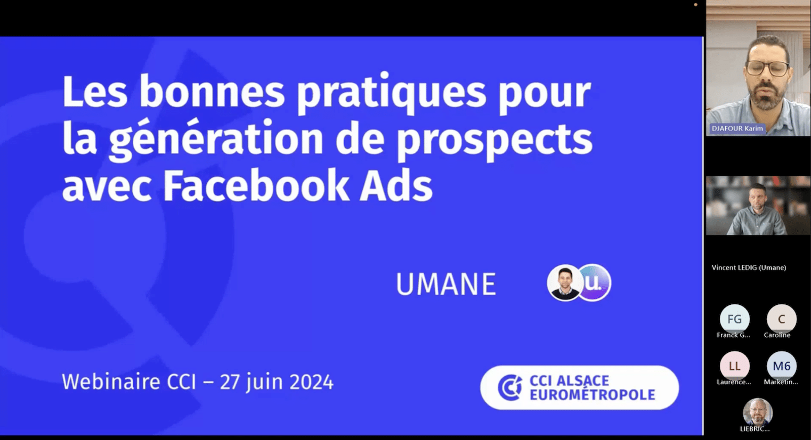 Webinaire CCI Alsace – Bonnes pratiques pour la génération de prospects avec Facebook Ads