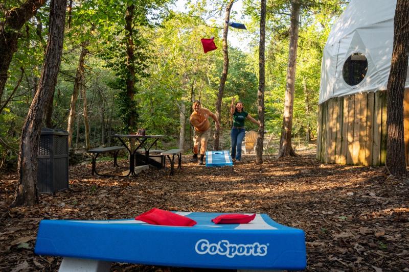 Campfire Hollow geodesic dome retreat on Table Rock Lake