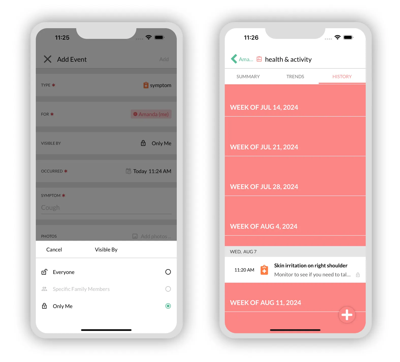 Select which team members can view individual pieces of content