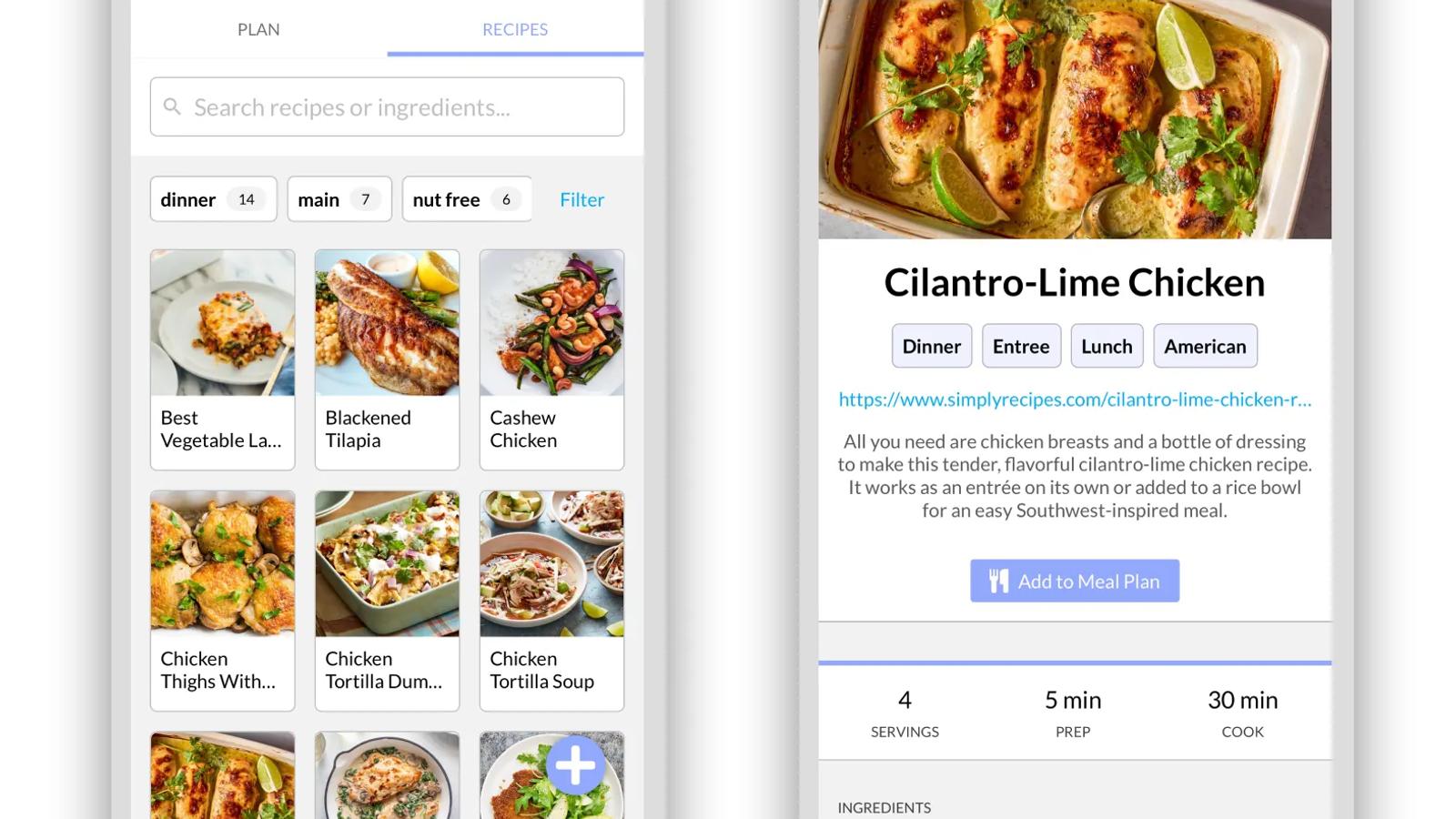 Recipe Box and Faster Calendar Event Creation
