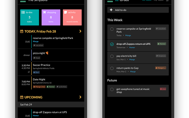 Dark mode automatically enabled based on phone settings