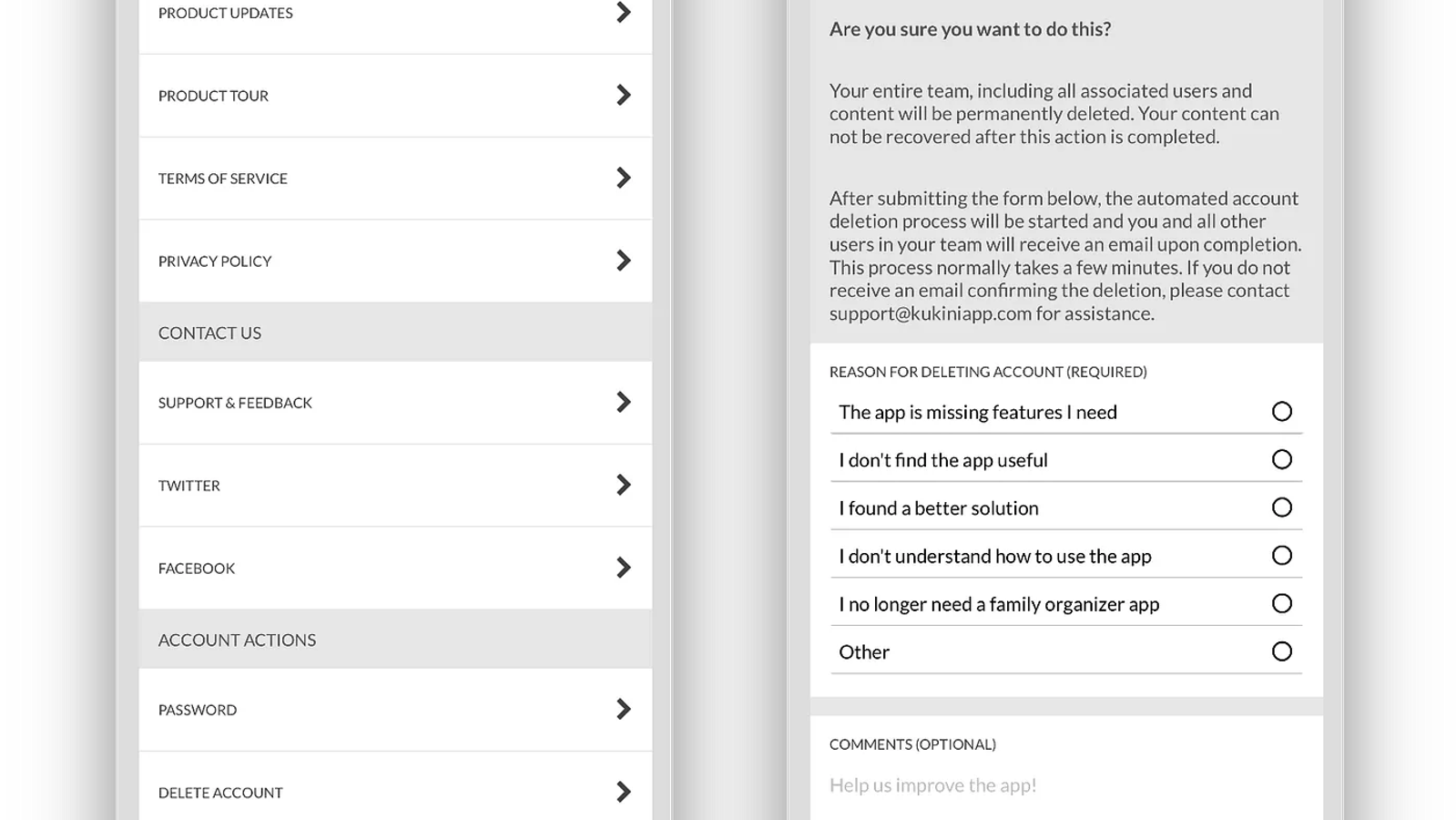 Account Management & Bug Fixes
