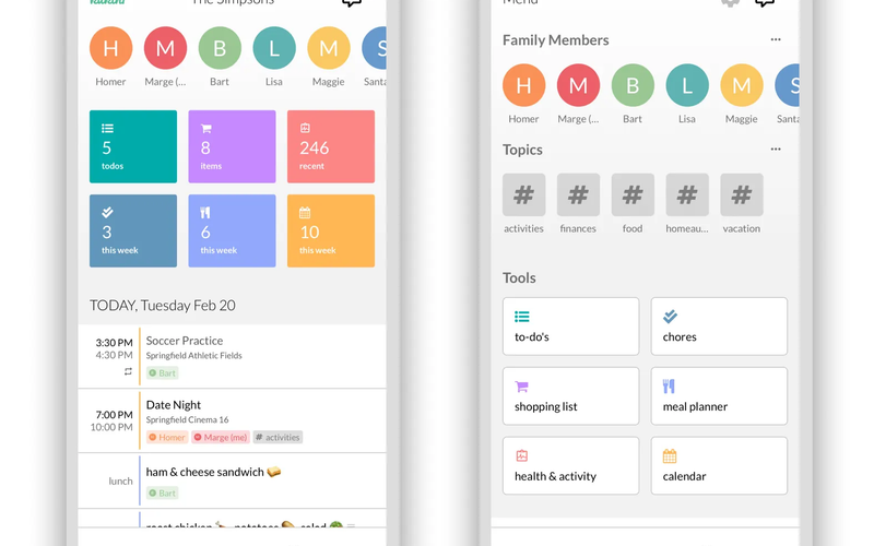 New bottom tab navigation and menu screen
