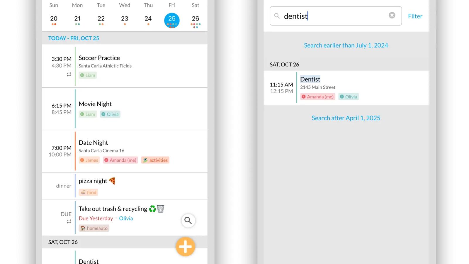 Calendar Search