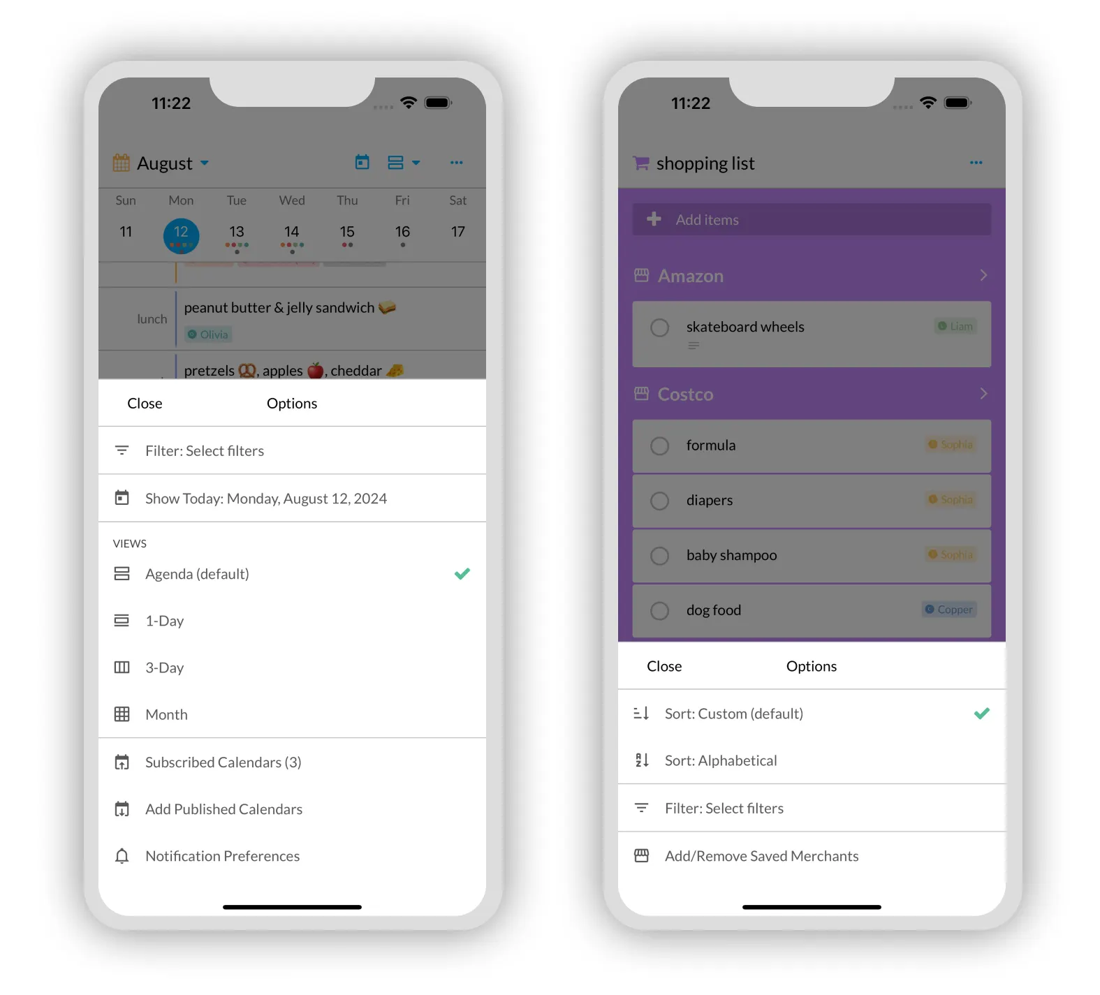 Improved controls for additional options such as filtering, sorting, and changing views