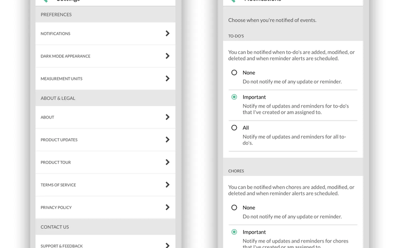 New Notification Preferences available in Settings menu